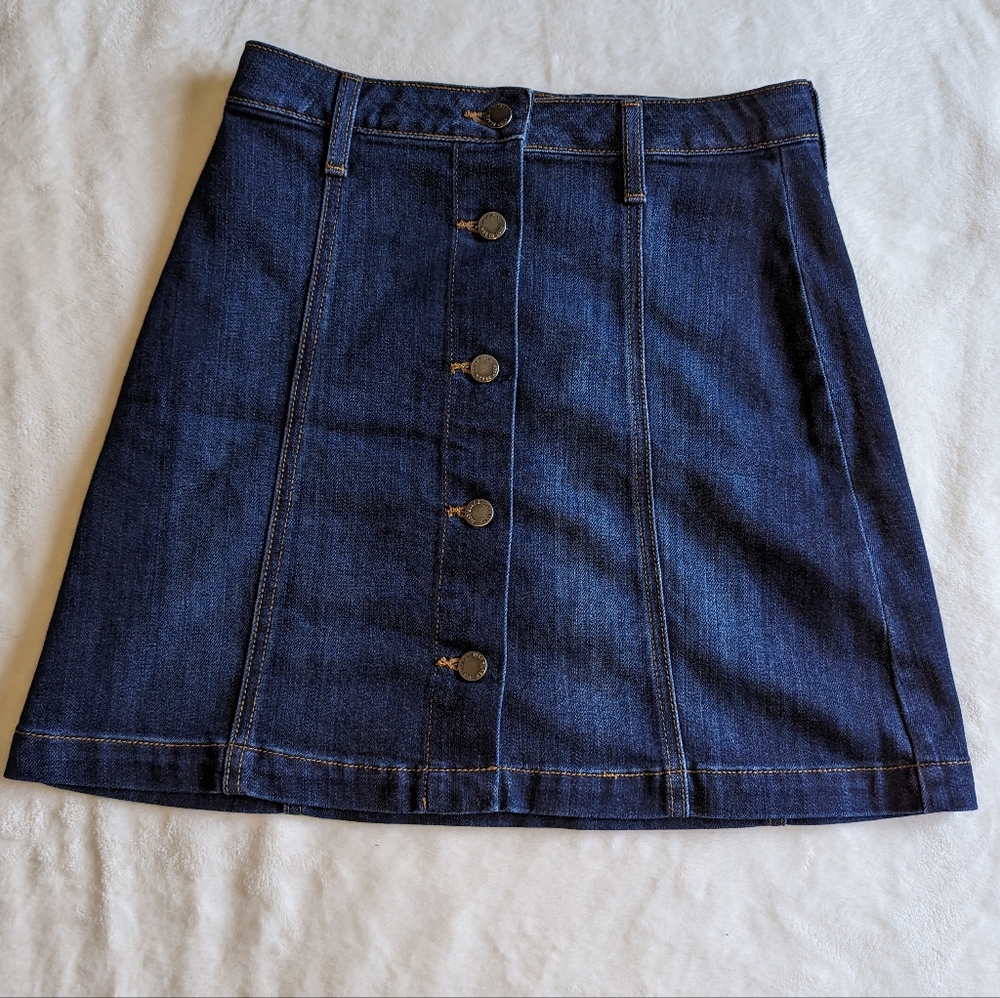Just Black Denim Skirt